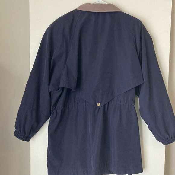 Dumas Imports Anorak Dark Navy Blue Brown Jacket -NO  Liner - Picture 3 of 12